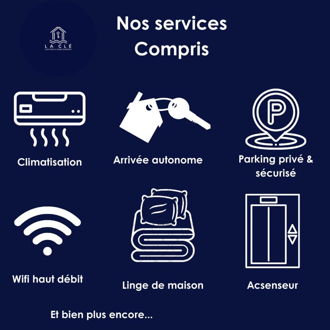 La Cle -Climatisation - Parking Prive - Ideale - Professionnels - Familles - Amis Hyeres Exterior photo